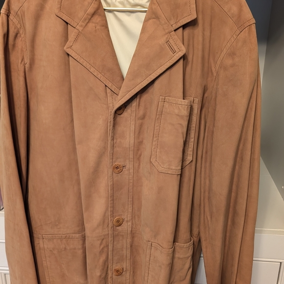 NWOT's Zegna Sport men's suede XXL light weight, gorgeous  suede and stitching - Picture 2 of 13